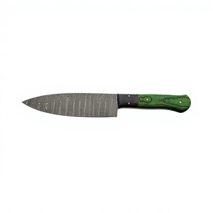 Juego de Cuchillos de Cocina de Acero de Damasco de 5 Piezas con Mango de Madera, Cuchillos de Chef de Hoja Recta, Hoja Pulida, Ambidiestros, Alta Calidad, 58-60HRC - Product Image 5