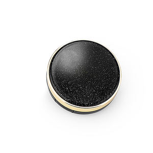 Kustomisasi pabrik 15g Electroplating Puff portabel Matte hitam ABS + PP Foundation aplikasi Makeup kotak bantal udara bubuk - Product Image 5