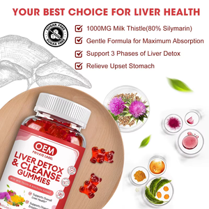 OLLI OEM/ODM pasokan pabrik label pribadi dukungan hati Susu Thistle Gummies untuk pencernaan dan membersihkan gusi kesehatan hati - Product Image 2