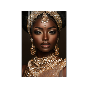Quadri Decorativi Stampati con Cornice Dorata di Donne Nere Moderne per Camera da Letto all'Ingrosso - Product Image 5