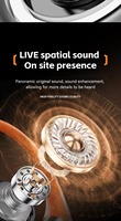 Écouteurs intra-auriculaires M113 avec affichage numérique LED, réduction du bruit, appels vocaux, son HiFi immersif, BT 5.4, longue durée de vie de la batterie