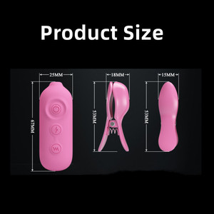 Вибрирующие зажимы для сосков Lootee LM-RJ14649 для взрослых пар, USB-перезаряжаемые, с электрошоком, для гей-пар - Product Image 5