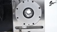 Table rotative CNC Tiger 125 mm à 4ème axe, importée de Taïwan, avec double engrenage à vis sans fin et frein pneumatique, pour indexage
