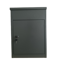 Boîte à colis autoportante en acier galvanisé WELDON OEM avec serrure antivol, accès frontal supérieur, boîte de livraison de colis