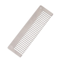 Peigne en titane antistatique peigne à cheveux de poche tente de Camping voyage équipement de camping hommes femmes peigne de coiffure