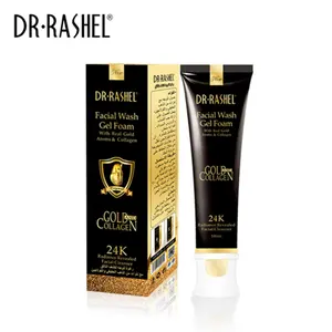 DR.RASHEL 80ml 24 K Gold Collagen whitening facial Wash Gel Foam Cleanser