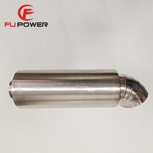 Silenciador de Escape Universal de Acero Inoxidable Tipo Delfín, Entrada de 2.5 Pulgadas, Salida de 3.5 Pulgadas - Product Image 5