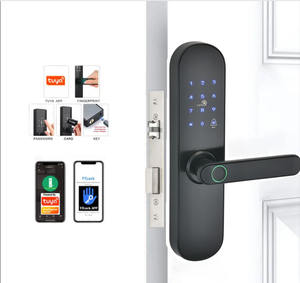 กุญแจล็อคอัจฉริยะ SINON Tuya ควบคุมผ่าน WiFi พร้อมระบบสแกนลายนิ้วมือ  วัสดุเหล็กกล้าไร้สนิม  รองรับการ์ดหน่วยความจำ  สำหรับประตูเหล็ก - Product Image 1