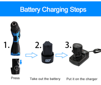 Chargeur rapide portable Shop Source 12V pour perceuse sans fil
