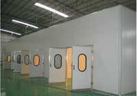 Cabine de peinture grand format à face ouverte, sans poussière, pour la finition de meubles en bois