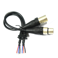 Kabel Audio Kustom 1 ke 2 Male Cantell Power Wire Harness PVC Insulated HLR Cable DC5521 Kabel Ekstensi Audio Mikrofon