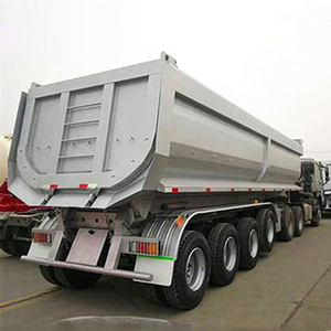 Fabricante Vende Semirremolque de Acero de 60 Toneladas, 3 y 4 Ejes, Volquete Automático Trasero para Grava, Camión Volquete de 25, 30, 40, 45 y 50 Metros Cúbicos - Product Image 6