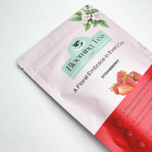 Bolsas reciclables impresas personalizadas a todo color con cremallera reutilizables para té, dulces, aperitivos y alimentos para mascotas, proveedor de EE. UU. - Product Image 2