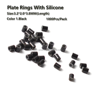 Vente en gros 3.2*2.0*3.8mm Sans Bord Cuivre Silicone Micro Anneau Lien Perles Pour Outils D'extension De Cheveux