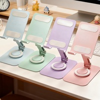 Support de téléphone et tablette rotatif et pliable MQ, couleur macaron, support de bureau portable créatif universel, vente en gros