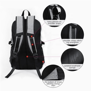 Funcional, puerto <span class=keywords><strong>de</strong></span> carga USB externo portátil paquete repelente al agua <span class=keywords><strong>de</strong></span> la Universidad computadora mochilas - Product Image 5