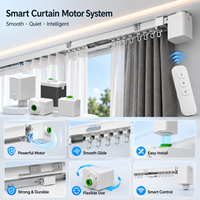 Système de rail de rideau motorisé intelligent haut de gamme avec contrôle Wi-Fi, mini moteur de rideau électrique sans balais pour la décoration intérieure