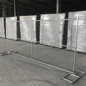 Clôture de sécurité temporaire de style américain, panneau de clôture en chaîne galvanisée antirouille pour la sécurité, chantier de construction, barrière - Product Image 4