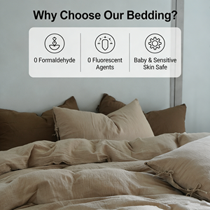 Set di Biancheria da Letto OEM Vintage in Crêpe de Chine a Doppio Strato, Quattro Pezzi, Liscio con Laccetti, 100% Cotone, Set Copripiumino e Lenzuola - Product Image 4