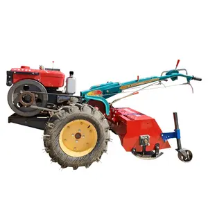 Çevre dostu dönen tarım arazileri 2 tekerlekli el traktörü saman kırıcı tarım arazileri için