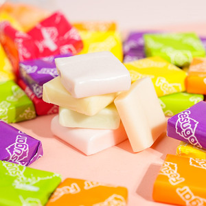<strong>Sugar</strong> Snacks Fudge Mixed Fruit Flavor Wedding Festive Fruit <strong>Cube</strong> <strong>Candy</strong> Bulk 105g Glucose - Product Image 1