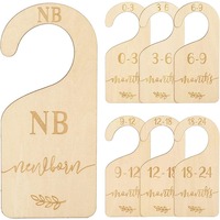 Offre Spéciale en bois bébé placard diviseurs vêtements organisateur bébé vêtements taille diviseurs pour bébé chambre pépinière décor