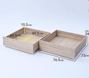 Cajón de almacenamiento debajo de la <span class=keywords><strong>cama</strong></span> de madera, paquete de 2, organizador de almacenamiento de zapatos debajo de la <span class=keywords><strong>cama</strong></span>, cajón <span class=keywords><strong>con</strong></span> <span class=keywords><strong>ruedas</strong></span>, caja de almacenamiento para ropa y zapatos - Product Image 6
