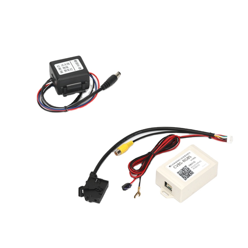 voor VW OEM reverse/achtercamera decoder box adapter RGB naar RCA/AV converter 26Pin