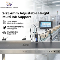 Impresora Industrial de Inyección de Tinta Térmica de Alta Velocidad (150 m/min), 1200 DPI, Tinta de Secado Rápido, Máquina de Codificación de Fechas para Línea de Empaquetado de Alimentos