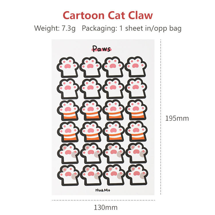 Cartoon cat paw