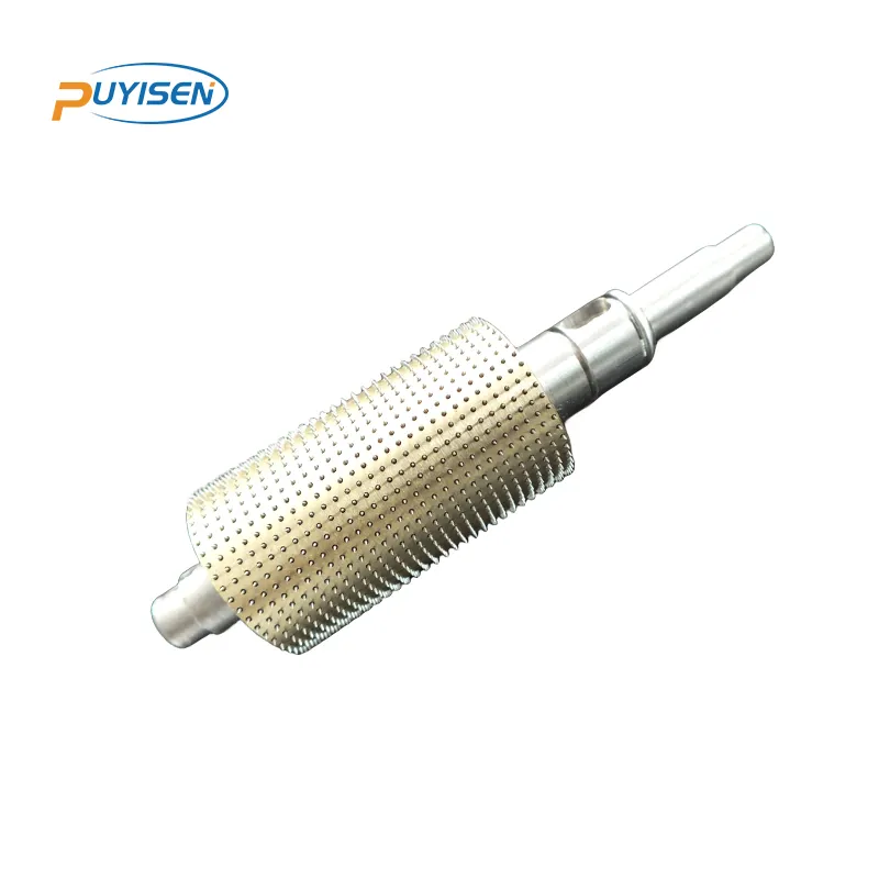PYS OEM ODM perforating needle roller stainless steel pin with sleeves perforation roller pin perforating