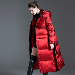 <span class=keywords><strong>Doudoune</strong></span> d'hiver à capuche <span class=keywords><strong>Ultra</strong></span> <span class=keywords><strong>longue</strong></span> de luxe pour femmes de haute qualité épaisse <span class=keywords><strong>chaude</strong></span> avec col montant duvet de canard blanc chaleur confortable - Product Image 6