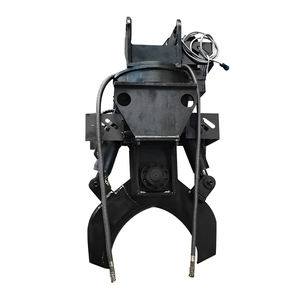 Rotation mini pelle hydraulique souche d'arbre élagage pôle élagueur outils ciseaux d'arbre cisailles d'arbre <span class=keywords><strong>bambou</strong></span> - Product Image 2