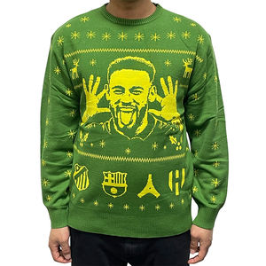 Factory Wholesale Football Game Style Knit Pullover Women's Sweaters Christmas <strong>Jumpers</strong> <strong>Plus</strong> <strong>Size</strong> Sweaters for Soccer Fan - Product Image 1