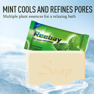 Savon Solide à la Menthe Bio avec Vitamines et Huile de Palme pour Soin Quotidien, Nettoyage en Profondeur, Élimination des Odeurs, Contrôle du Sébum - Product Image 2