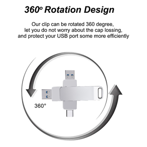 <span class=keywords><strong>ราคา</strong></span>โรงงาน ฮาร์ดดิสก์พกพาแบบหมุนได้ USB 2.0 128GB  วัสดุโลหะ  แฟลชไดรฟ์ USB ภายนอก - Product Image 4