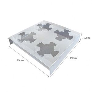 Base elevada de alta resistencia para portavasos, hecha de plástico PP esmerilado, soporte para bebidas, para vasos de leche, té, cemento y arena, previene la inclinación, personalizable. - Product Image 2