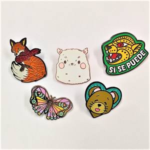 Fabriek Hoge Kwaliteit Hete Verkoop Aangepaste Mooie Leuke Dieren Hard Email Pinnen Zachte Email Pinnen Voor Decoratie - Product Image 5