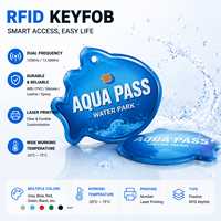 Étiquette NFC en époxy programmable, étanche, avec code QR imprimé sur mesure, 13,56 MHz, porte-clés RFID passif, étiquette de porte-clés intelligente