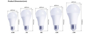 60 वाट प्रकाश बल्ब के गोल आकार <span class=keywords><strong>3</strong></span> वाट स्पष्ट रंग बदलते प्रकाश बल्ब - Product Image 3
