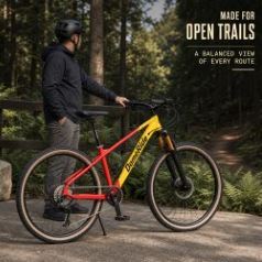 Vélo de montagne en alliage d'aluminium de 27,5 pouces, freins à disque, amortisseur en alliage de magnésium, 12 vitesses, double frein à disque, pour adulte - Product Image 6