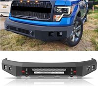 Pare-chocs avant en acier robuste CZX pour F150 2021-2023, avec feux LED, revêtement noir, crochet de remorquage compatible avec le treuil