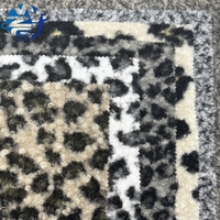 100% Polyester GRS imprimé léopard boucle Tweed tissu automne-hiver mémoire pour enfants vêtements écharpes Designers tailleurs pour chapeaux
