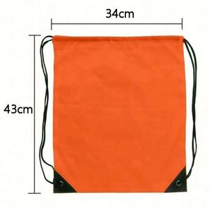 Wholesale Customized Logo Printed <b>Drawstring</b> <b>Backpack</b> Bags Waterproof Polyester Nylon for Gym Sport Promotional Use - Product Image 4
