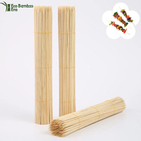 Brochettes en bambou réutilisables, jetables, biodégradables et écologiques pour la cuisine à domicile, les grillades en plein air et les fêtes