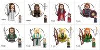 Figurines de construction de personnages de fantasy médiévale, guerrier elfe à armure dorée, ornement en briques, objet de collection, cadeau pour les amateurs