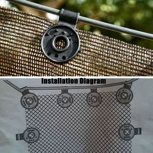 Nhà Kính Nông Nghiệp Nhựa Sun Shade Net <span class=keywords><strong>Clips</strong></span> Sửa Chữa Kẹp Nhựa Grommets Hàng Rào Lưới Lưới Côn Trùng Lưới Cài Đặt Móc - Product Image 5