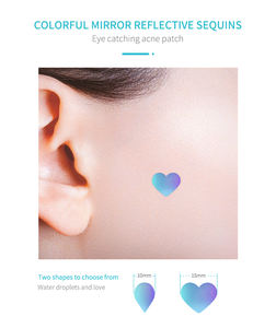 36개 패치/시트 별 모양 컬러 여드름 패치 메이크업 하트 모양 커버 도매 컬러 별 여드름 패치 - Product Image 6
