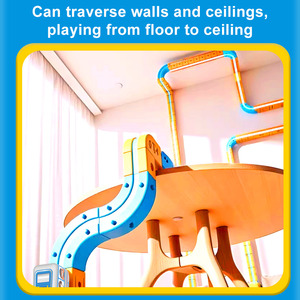 Set di Trenini Magnetici Personalizzati, Giocattoli Educativi con Pista Orbitale a Levitazione <span class=keywords><strong>per</strong></span> Bambini - Product Image 5
