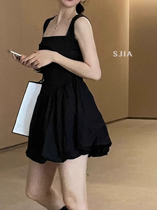 Abito quotidiano da donna bianco elegante gonna corta a vita alta Casual fata estate dolce spezia ragazza - Product Image 2